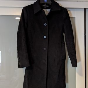 Anne Klein Wool Single Breasted Coat